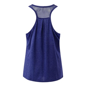 Tank Top สําหรับผู้หญิงคุณภาพดีที่สุดออกกําลังกาย Tops ตาข่าย Racerback เสื้อโยคะยิมวิ่ง Tops - Product Image 4