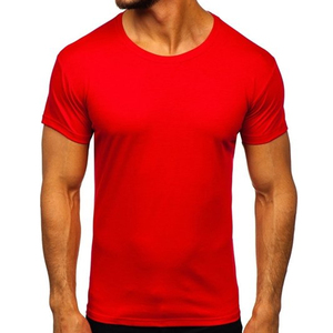 ผู้ผลิตเสื้อ OEM เสื้อยืดคอกลมแขนสั้นผู้ชายผ้าฝ้าย 100% สองสี สวมใส่สบาย ระบายอากาศได้ดี แห้งเร็ว เหมาะสำหรับออกกำลังกาย - Product Image 1