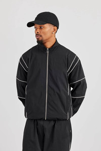 New Design Custom Nylon Piping Windbreaker Men's <b>Jacket</b> Breathable Lightweight Water Resistant Fabric Softshell <b>Jacket</b> For Men - Product Image 4