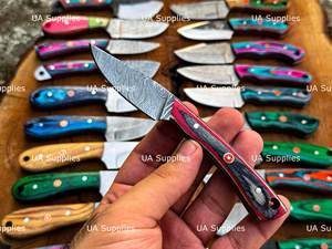 Couteaux de chasse en acier Damas de qualité industrielle, vente en gros, lame fixe, pour le camping, la survie et le bushcraft, directement de l'usine UA Supplies - Product Image 2