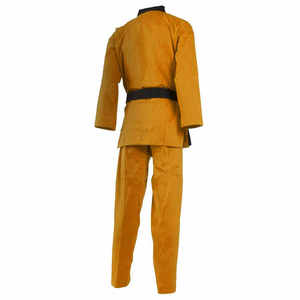 Uniforme de Taekwondo, Camiseta Blanca, Pantalones Rojos, Cinturón Negro, Unisex, Poliéster/Algodón, Duradero, Transpirable, Ropa de Entrenamiento, Talla Adulto, Color - Product Image 6
