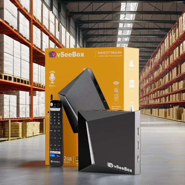 Factory Authorized Original Vseebox V6 Pro Android 14 8K Allwinner H618 Dual Core TV Box No Monthly Fee Fast Shipping