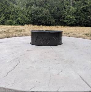 Modern <b>Outdoor</b> Garden Iron <b>Fire</b> Pit Ring Wood Burning Metal Bonfire <b>Outdoor</b> <b>Fire</b> Pit <b>Table</b> Portable Design Customizable Sizes - Product Image 4