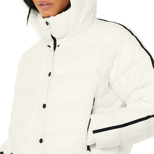 Private Label Outdoor Fashion Wear Women Casual Lightweight <b>Cropped</b> <b>Puffer</b> <b>Jacket</b> Solid Pattern Waterproof Windproof - Product Image 6