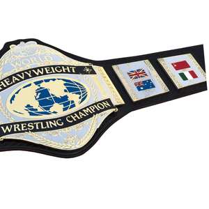 Ceinture de champion de lutte mondiale personnalisée, détails dorés de qualité supérieure avec motifs de drapeaux internationaux - Product Image 3