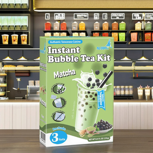 Kit de thé à bulles instantané comprenant une poire matcha instantanée - Product Image 1