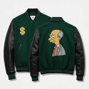 Veste universitaire en laine de qualité supérieure avec manches en cuir, veste Letterman brodée sur mesure - Product Image 4