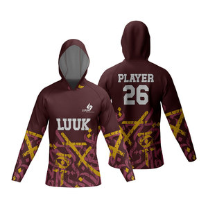 Camiseta de Baloncesto con Capucha para Hombre LUUK, Manga Larga, Estampado Sublimado, Poliéster que Absorbe la Humedad, para Viajes, Club, Equipo, Jugador - Product Image 3