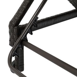 Sedia a rotelle con seduta ampio rivestimento in tessuto marrone a quattro file, design confortevole - Product Image 4
