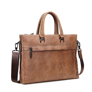 Bolso bandolera para portátil de cuero genuino hecho a mano, impermeable, duradero, personalizable, maletín de oficina, bolsos de cuero para portátil - Product Image 4