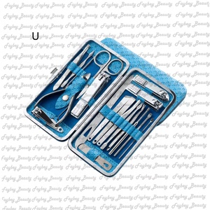 Mini kit de manucure de qualité supérieure ensemble de coupe-ongles en gros avec sac en cuir Pu Kit de manucure promotionnel en acier inoxydable - Product Image 1