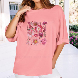 Colección Premium de Ropa Urbana, Camisetas Holgadas de Algodón Suave para Mujer, Estilo Casual, Color Liso, para un Look Moderno y Elegante - Product Image 4