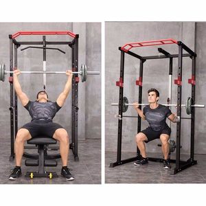 1000 Pound Capacity Power Cage Squat Rack Stands Multi-Function Gym Equipment for Olympic Exercise Squats for Olympic Weight - Product Image 3