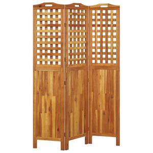Solid Wood Acacia 3-<b>Panel</b> <b>Room</b> <b>Divider</b> 47.8\"x0.8\"x70.9\" Premium Screens & <b>Room</b> <b>Dividers</b> - Product Image 4