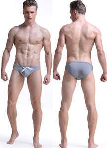 Short de bain pour homme en tissu mat, sexy, imprimé par transfert thermique, séchage rapide, avec cordon de serrage, taille mi-haute, logo personnalisé, short de plage - Product Image 5