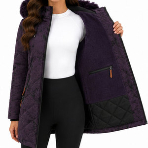 Parka coupe-vent à capuche pour femme avec isolation de qualité supérieure, poches de rangement fonctionnelles et silhouette moderne - Product Image 6