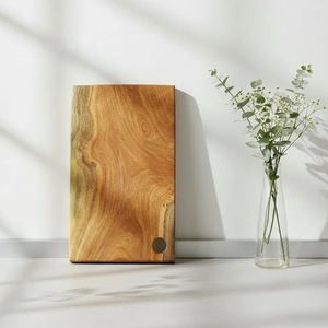 Tabla de cortar de madera maciza premium para cocina profesional, restaurantes y preparación de comidas en casa. - Product Image 3