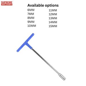 Llave en T de alta calidad, herramienta manual multiusos de acero al cromo vanadio de grado Industrial con empuñadura de PVC azul para reparación de 6mm a 15mm - Product Image 2