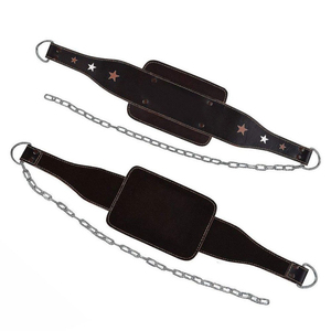 Ceinture de musculation unisexe en cuir véritable de haute qualité et robuste avec chaîne – Prix - Product Image 4