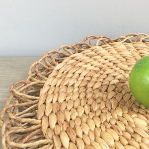 Meilleure vente Ensemble PC moderne et écologique habilement fait à la main Napperon à motif de fleurs de jacinthe d'eau/tampon Taille personnalisée disponible pour - Product Image 6