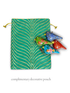 Adorno Colgante de Papel Hecho a Mano GM DEHQANI SONS, Diseño Floral Tradicional, Elegante, Alta Calidad, 2 Colores, para Árbol de Navidad - Product Image 3