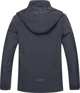 Veste coupe-vent longue pour homme, style vintage, col montant, respirante, légère, écologique, pour l'extérieur et l'hiver – Vente en gros - Product Image 3