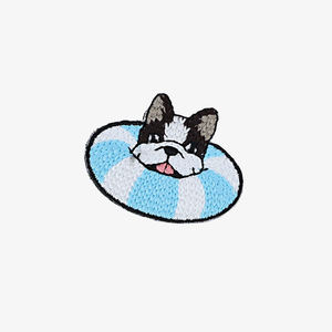 Patch brodé drôle en forme de pizza, thermocollant, pour chapeaux, sacs, vestes, casquettes, décoration DIY pour vêtements et accessoires alimentaires, vente en gros - Product Image 1