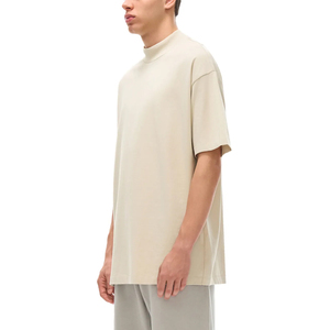 Camiseta de Manga Corta para Hombre, Color Verde Menta, Cuello Redondo, Corte Holgado, Diseño Liso, 100% Algodón Jersey - Product Image 3