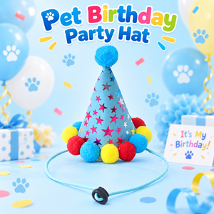 Kit de décoration pour fête d'anniversaire de chien, accessoires pour anniversaire d'animal de compagnie, fournitures de fête mignonnes pour chiens, chats, chiots - Product Image 4
