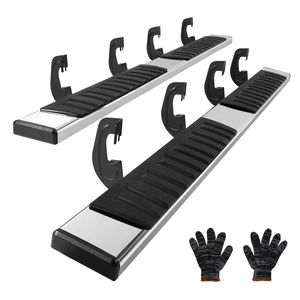 Pedane Laterali da 6 Pollici Compatibili con Chevy Silverado/GMC Sierra 1500 Crew Cab 2007-2018, 2500HD 3500HD 1500 LD 2019-2020 - Product Image 1