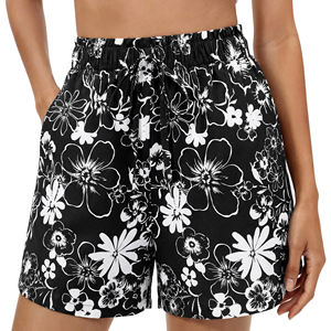 Shorts de Playa para Mujer Oem/odm, Material de Poliéster, Cintura Elástica de Larga Duración, Secado Rápido, Ajuste Cómodo - Product Image 1