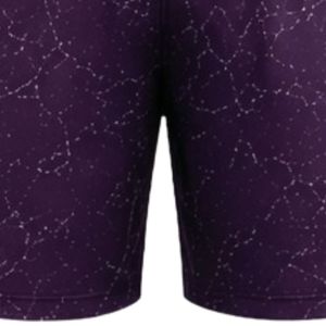 Purple Speckled Print Athletic Sports <b>Shorts</b> with <b>Elastic</b> <b>Waistband</b> Lightweight Breathable Gym Workout Training Performance Wear - Product Image 5