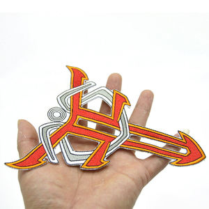 Custom Embroidered Applique Badge Iron <b>On</b> Heat Press <b>Sew</b> <b>On</b> <b>Patch</b> for Clothing Jackets Hats Jeans Uniforms with Custom 3D Logo - Product Image 3
