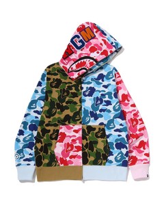 Unisex Camouflage Zip-Up <strong>Hoodie</strong> Oversized Fit Streetwear Style Pocket Design Regular Length French Terry <strong>Fabric</strong> 100% Cotton - Product Image 1