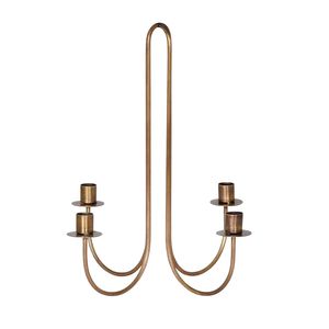 Élégant porte-bougie circulaire en fer avec finition noire thermolaquée pour la décoration, l'éclairage extérieur et la table à manger - Product Image 2