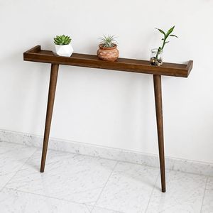 Mesa Consola de Madera para Sala de Estar, Elegante Mesa Auxiliar para Entrada, Pasillo, Recibidor, Dormitorio y Oficina - Product Image 5