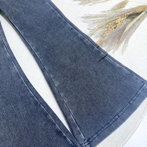 <span class=keywords><strong>Fille</strong></span> Jeans Flare Bell Bottom Casual Fashion Versatile Slim Wide Leg Washed Pants Girl High Waist Bell Bottoms Jeans - Product Image 6