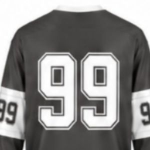 Maillot de hockey sur glace gris anthracite pour homme, manches longues, en polyester, uniforme d'équipe, tenue d'entraînement et de match, vêtements de sport - Product Image 4