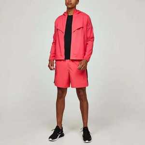 Nouveauté : Ensemble short et coupe-vent deux pièces pour homme, en nylon et polyester, personnalisable, pour la course à pied - Product Image 1