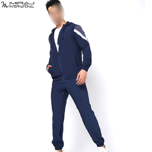 Best Supplier New Arrival Men's <b>Lightweight</b> Performance Tracksuits Slim Fit Zip-Up Hoodie & Jogger Set for Sports & Training - Product Image 4