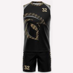 Tenue de football 7v7 personnalisée entièrement sublimée, maillots de flag football sans manches, équipement d'entraînement à séchage rapide, ensembles de vêtements de sport - Product Image 2