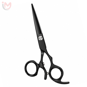 Tijeras de Entresacar Profesionales para Salón, 7 Pulgadas, Acero Inoxidable, Punta Redonda, para Diestros, Tijeras de Corte de Pelo con Mango de Plástico Corto - Product Image 3