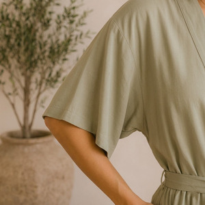 Ensemble de vêtements de détente décontractés pour femmes en polyester et rayonne, anti-boulochage, doux, confortable et écologique - Product Image 4