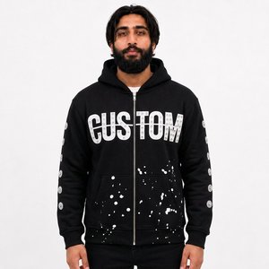 Proveedor Mayorista de Sudaderas Personalizadas de Algodón y Felpa, Estilo Urbano con Hombros Caídos, Producción para Compradores Estadounidenses - Product Image 1