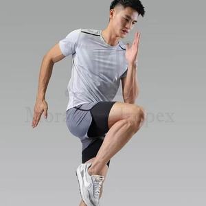 Pantalones cortos de talla grande para hombre, pantalones cortos de secado rápido transpirables con bordado de impresión personalizada con bolsillos - Product Image 4