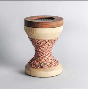 Natural Pure Wooden Incense <b>Burner</b> With Metal Net Design Pine Base Aromatic Holder All-Season Use - Product Image 3