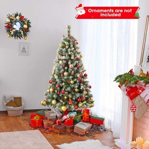 Albero di Natale Articolato con Punte delle Rami in PVC e Luci LED Bianco Caldo - Set Decorativo per Feste - Product Image 2