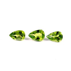 Venta al por mayor 5X8mm Natural AAA ++ Peridot Green Gemstone hecho a mano excelente corte pera facetada 7 Mohs piedra semipreciosa suelta - Product Image 1