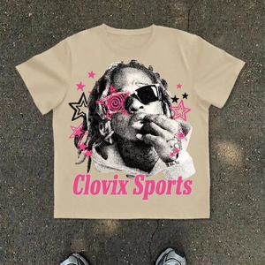 Camiseta de Verano de Algodón Grueso de Primera Calidad, Estilo Urbano, Ropa Casual para Hombre, Logotipo Personalizado, Suministro Directo de Fábrica - Product Image 1