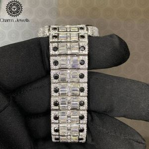 Montre analogique de luxe Charm Jewells en acier inoxydable, boîtier 40 mm, cadran en cristal saphir, mouvement mécanique, mode masculine, étanche 10 bars - Product Image 3